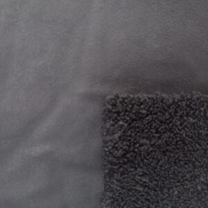 Bonded Fleece Sherpa Suede
