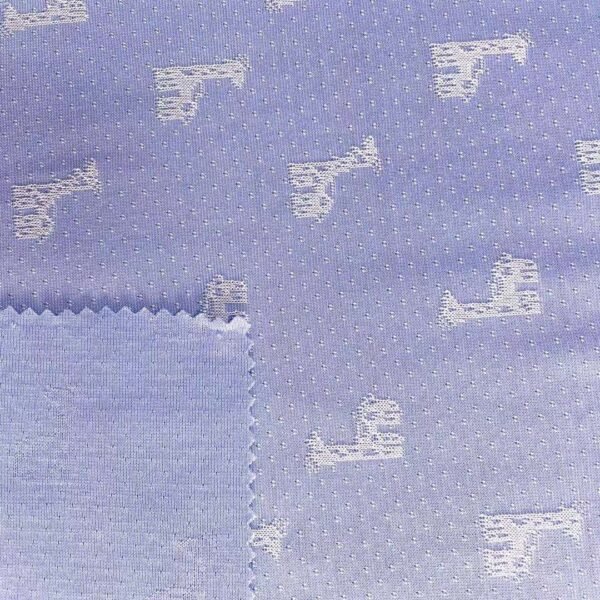 Digital Knitting Jaquard 220GSM giraffe Blue COLOR - 图片 4