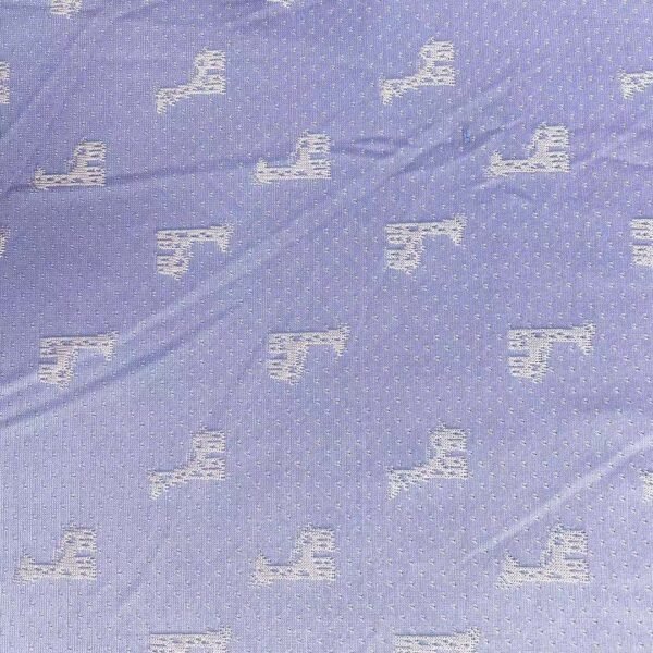 Digital Knitting Jaquard 220GSM giraffe Blue COLOR - 图片 3