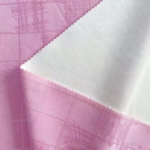 Digital Knitting Jaquard Bonded 470GSM pink color