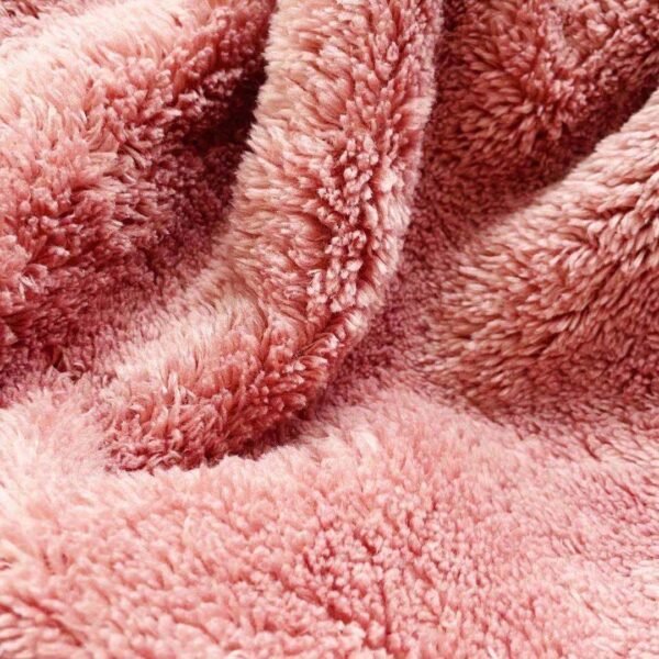 Fancy product cd yarn 100% polyester hoodie blanket ultra soft sherpa fleece brushed fabric