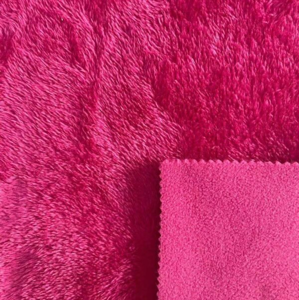 Good quality plain dyed sherpa fleece bonded single jersey knitted fabric