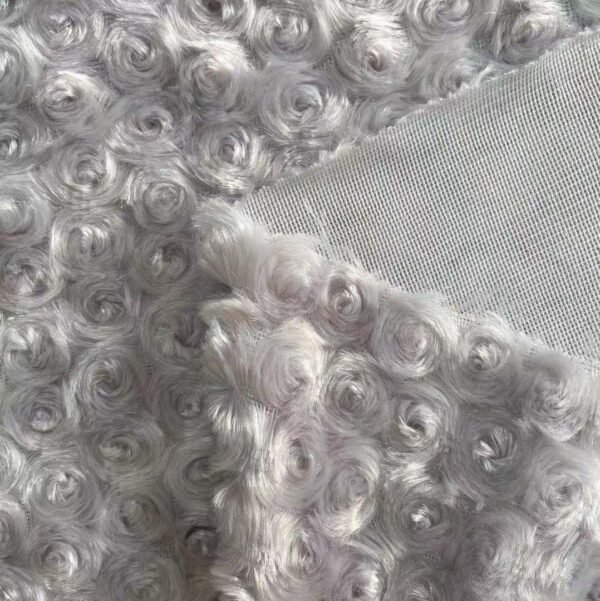 Rose Knit Fleece fabric 270GSM - 图片 2