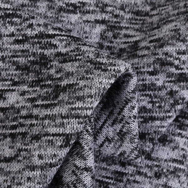 Wholesale de telas brushed hacci knit sweater fleece polyester fabric stock lot