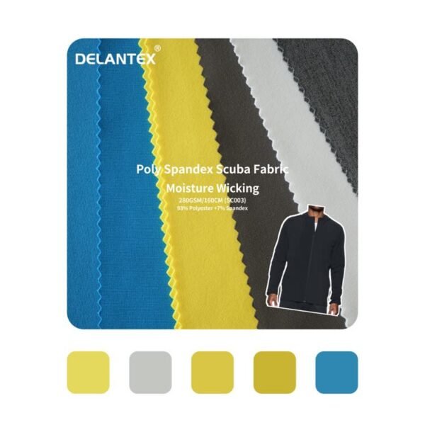 Polyester Spandex Scuba Fabric