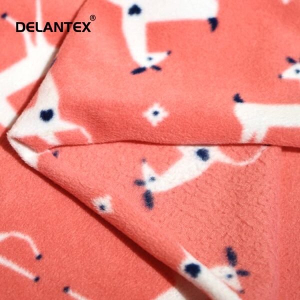 printed polar fleece fabric