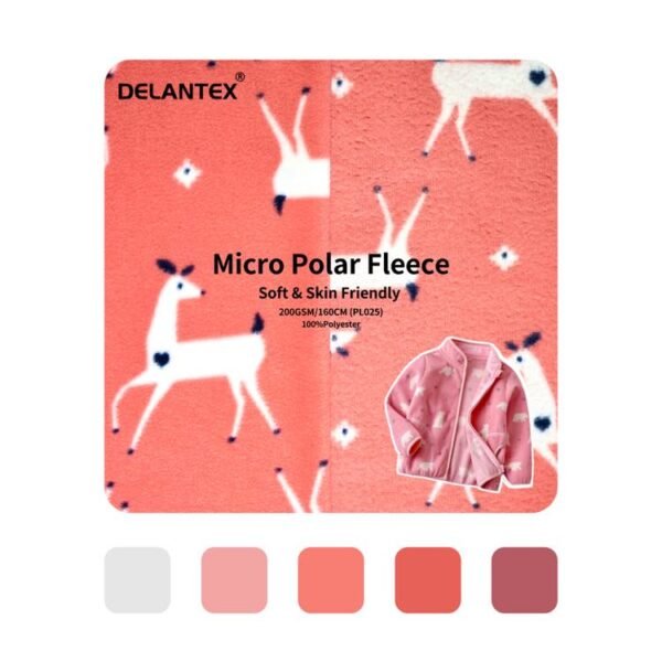 printed polar fleece fabric