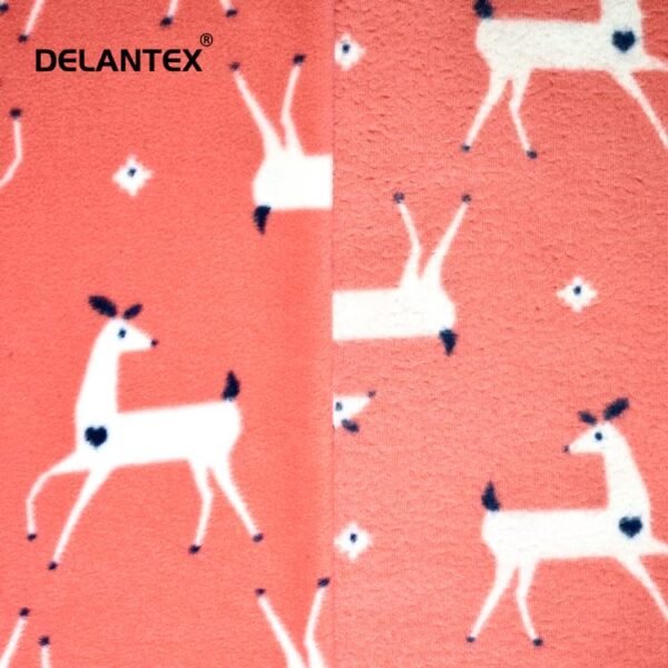 printed polar fleece fabric