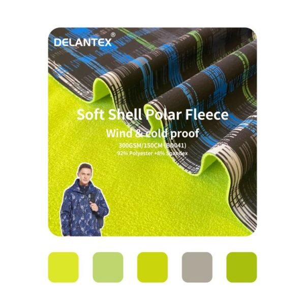 bonded polar fleece fabric