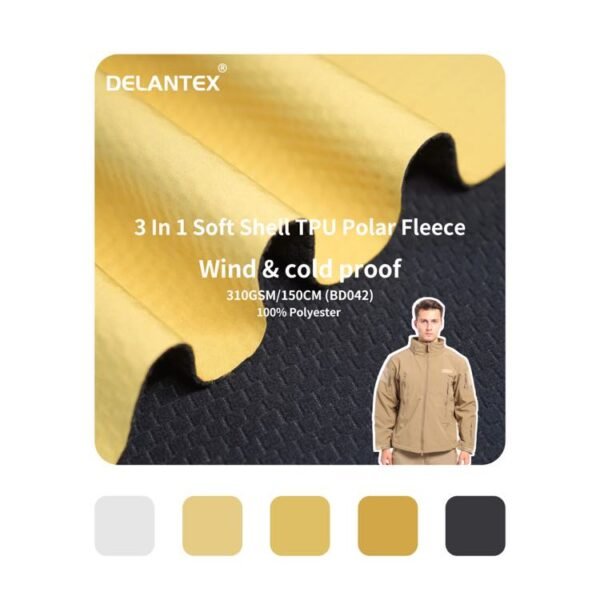bonded TPU polar fleece fabric