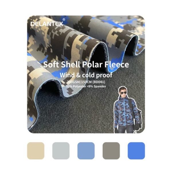 bonded polar fleece fabric