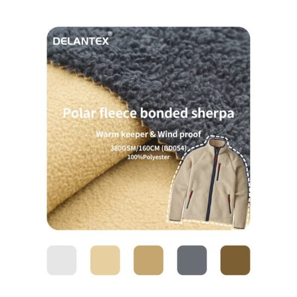 bonded polar fleece fabric