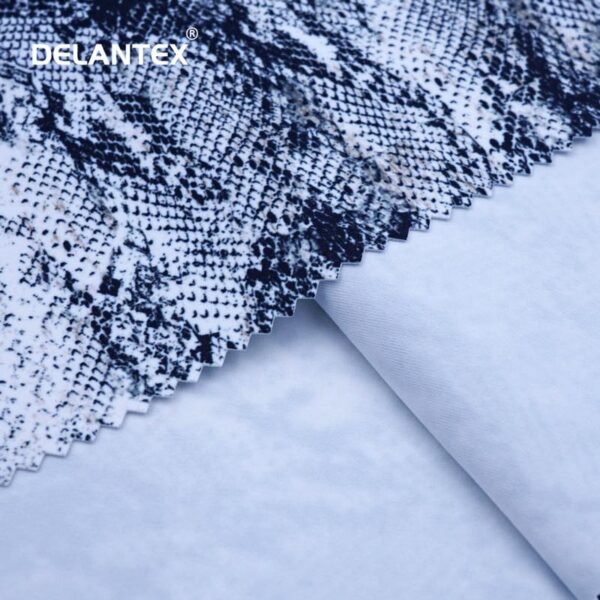 Delantex New Designer Digital Snake Printing Stretch Fabric Polyester Spandex Fabric Knit 4 Way Stretch 80% Polyester 20% Spandex yoga sports leggings Fabric - 图片 3