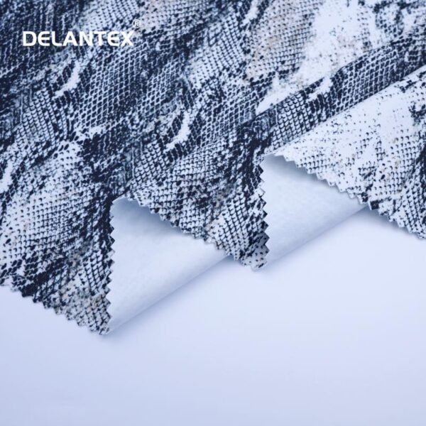 Delantex New Designer Digital Snake Printing Stretch Fabric Polyester Spandex Fabric Knit 4 Way Stretch 80% Polyester 20% Spandex yoga sports leggings Fabric - 图片 4