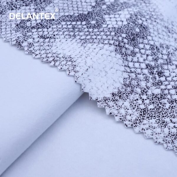 Polyester spandex foil printed fabric