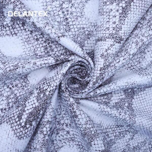 Polyester spandex foil printed fabric