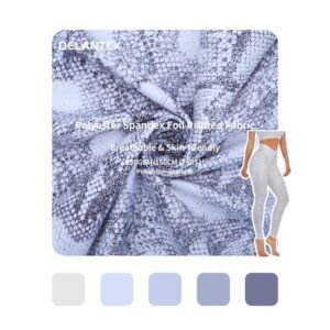 Polyester spandex foil printed fabric