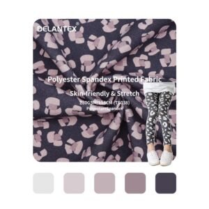 polyester spandex printed fabric