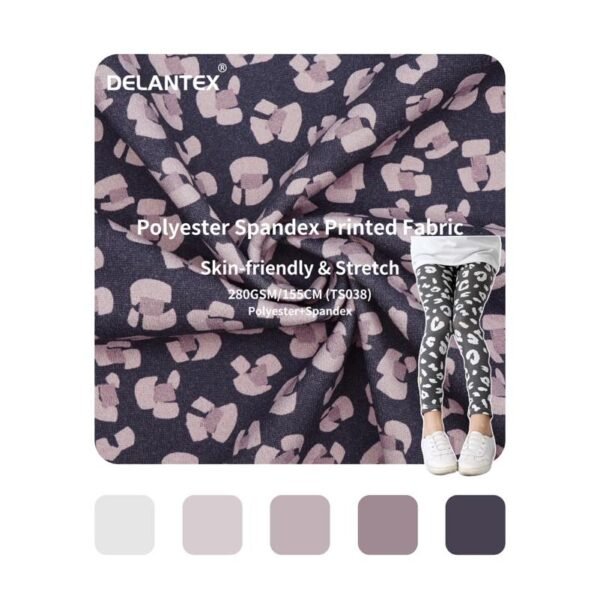 polyester spandex printed fabric